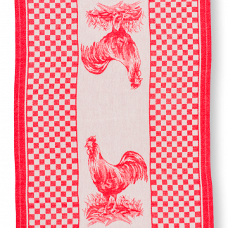 ROOSTERS Large 28x33 Flour Sack Towel Bar Kitchen Gift Organic Natural  Cotton tea hen farm animal red bird country napkin housewarming