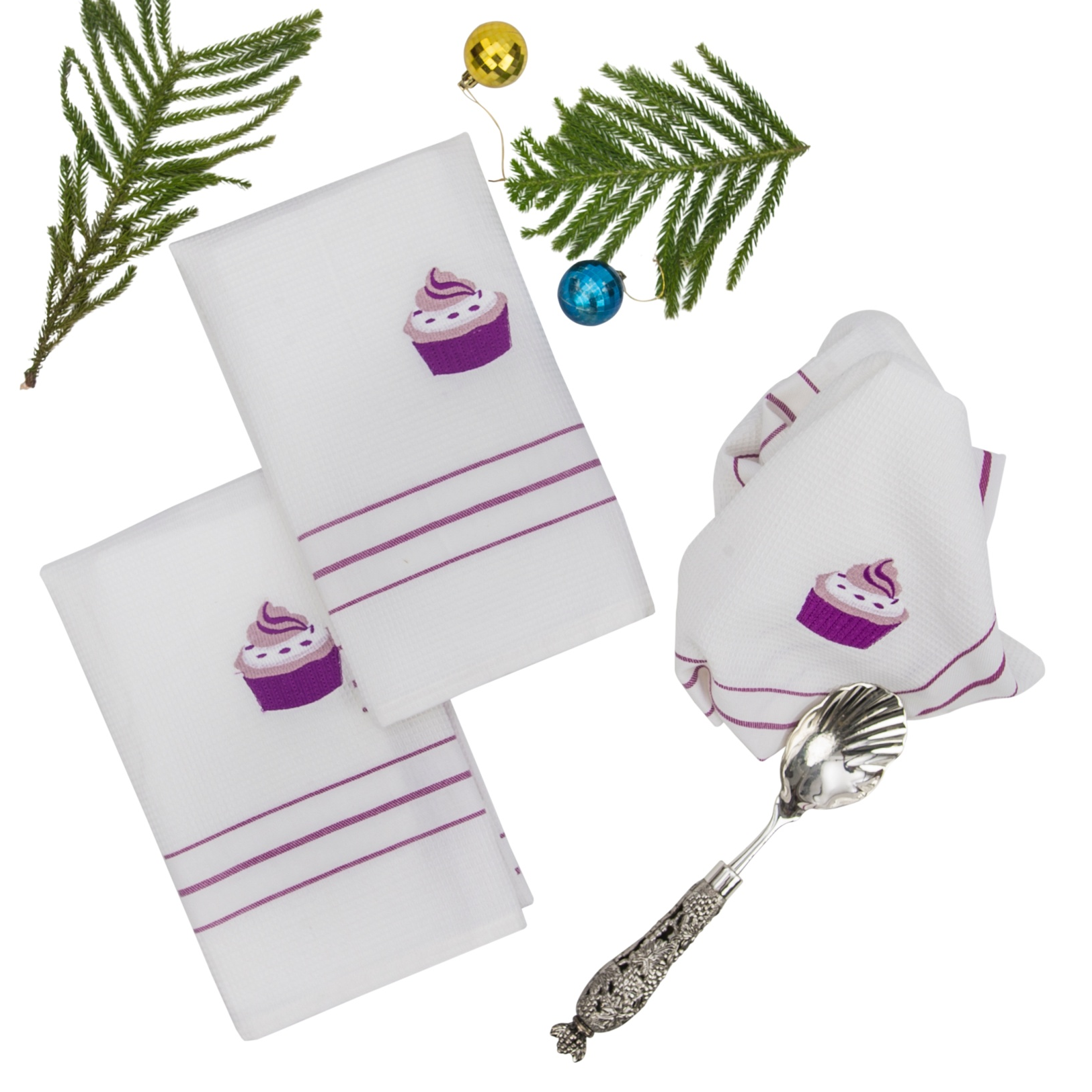 Tea Towel Gift Set 100% Cotton Kitchen Decorative Dish Towels Box