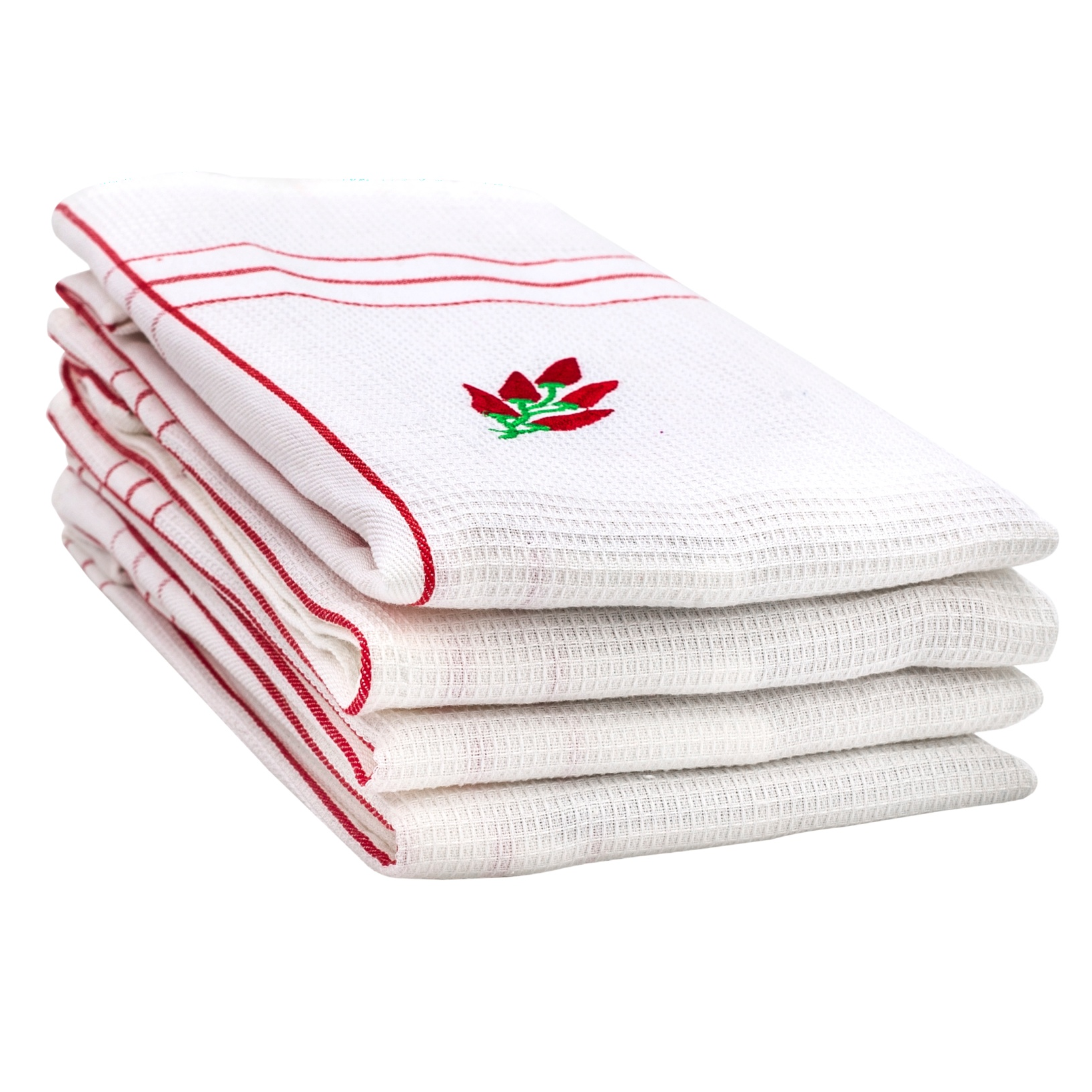 Fine Quality Waffle Weave Kitchen Towels, Decorative Dish Cloth