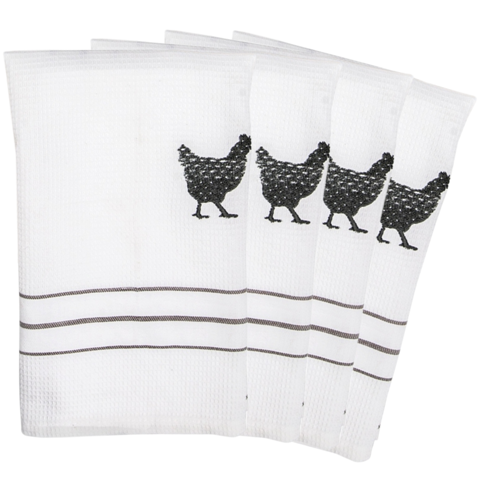 Cotton Waffle Dish Towel, Waffle Weave Tea Kitchen or Hand Towel in  Monochrome Colors 